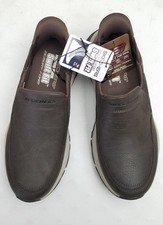Skechers Men's Hands Free Swift Fit Sneaker Izaiah Slip On In Size 10.5 Brown