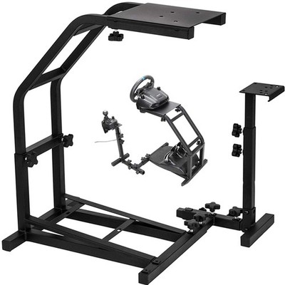 Vevor Racing Simulator Cockpit - Höhenverstellbarer Rennradständer für Logitech