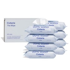 Coterie Baby Wipes Sensitive Skin 99 Water Hypoallergenic 8 Pack