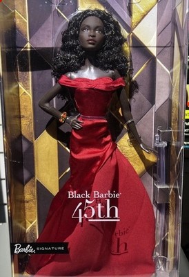 2025 Barbie Signature 45th Anniversary Black Barbie By Kitty Black