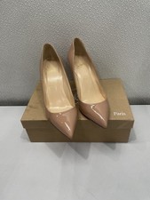 Christian Louboutin Pigalle Follies 100 Patent Women's US 9 Nude  Pre-Owned 