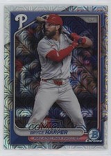 2024 Bowman Chrome Mega Box Mojo Refractor Bryce Harper #40 12g7