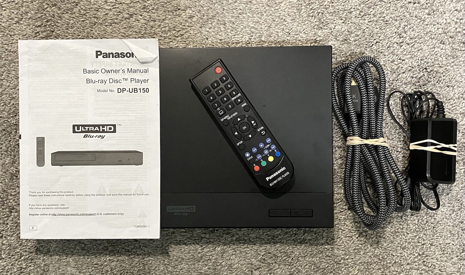 Panasonic DP-UB150 Ultra HD Blu-ray Player 4K HDR W/Remote &