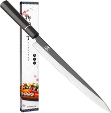 Japanese Sashimi Knife Sushi Knife 10 Inch, Japanese VG10 Yanagiba Chef Knife fo