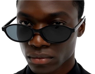 Sunglasses Dark Black Lens Hip Hop Eyeglasses UV400 Sun Protection Lentes Gafas