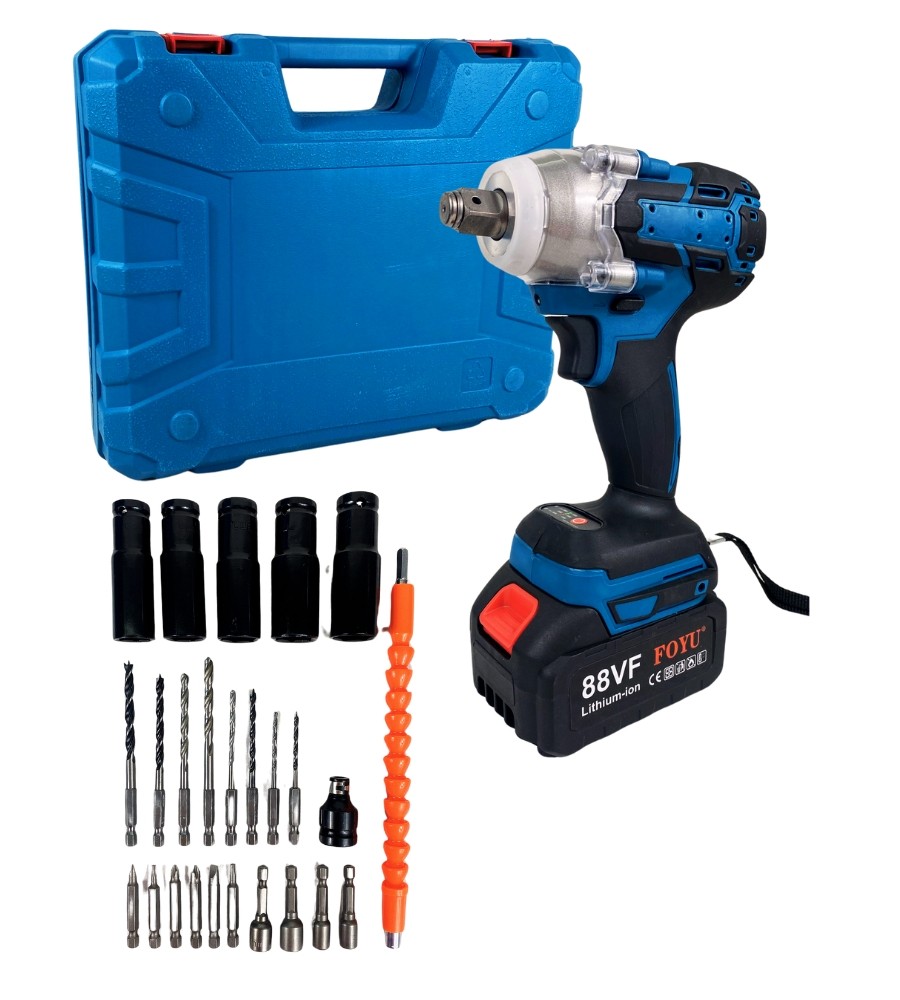 Trapano Avvitatore Massa Battente 68V 6Ah Kit Pistola Pneumatica