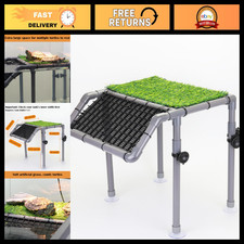 Extra Large Turtle Basking Platform with Faux Grass - Ideal for Aquatic Turtles