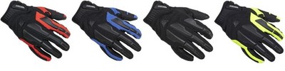 Cortech Aero-Tec Motorrad Handschuhe Herren Rot Blau Schwarz Hi Viz
