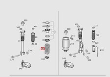 Mercedes-Benz Genuine Helical Suspension Coil Spring Rear GLE W166 A1663240204