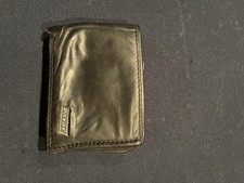 Vintage Dickies Tri-fold Leather Wallet Black