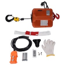 500KG Elektrische Seilwinde 1500W 7.6m Hubhöhe kabellos + Überlastungssicherung