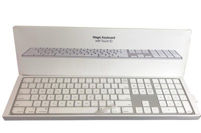 Apple Magic Keyboard with Touch ID Numeric Keypad Wireless White QWERTY USA New