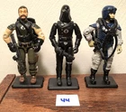 GI Joe ARAH Custom Cobra Figure Set Including Cobra Commander Mercenary