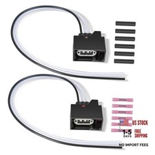 2PCS Front Turn Signal Light Connector Plug Harness for 2007-2018 Jeep