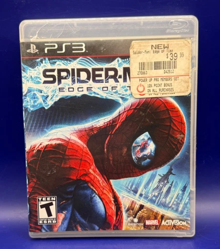Spider-Man: Edge of Time (Sony PlayStation 3, 2011) Case + Game Disc, NO MANUAL