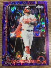 2025 Topps Chrome Update Yoan Moncada Purple Raywave Refractor /250 #USC22