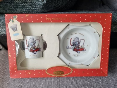 Me To You Tatty Teddy 2tlg Kinder Frühstücksset Neu Verpackt Sammlerstücke Retro 