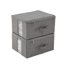 Under Bed Storage with Clear window/ 600D Sturdy Fabric Underbed Containers Bags