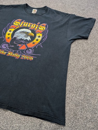 Sturgis Bike Rally 2006 T-Shirt - 100% Cotton - Men's 2XL / XXL - Eagle Image - Picture 6 of 13