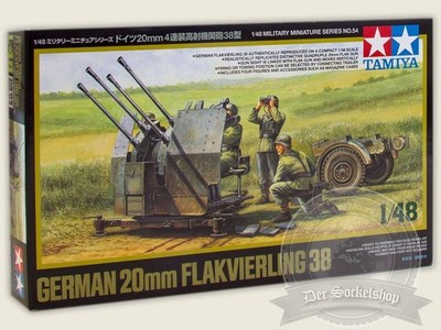 20mm Flakvierling 38 & Crew / 1:48 - Tamiya 32554