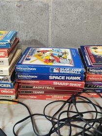 1982 Mattel Intellivision II Console 5872 UNTESTED with 27 Games And Voice Modul