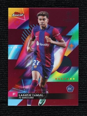 2023 Topps Finest UEFA Club Competitions 38/75 Lamine Yamal #50 Rookie RC 03xq