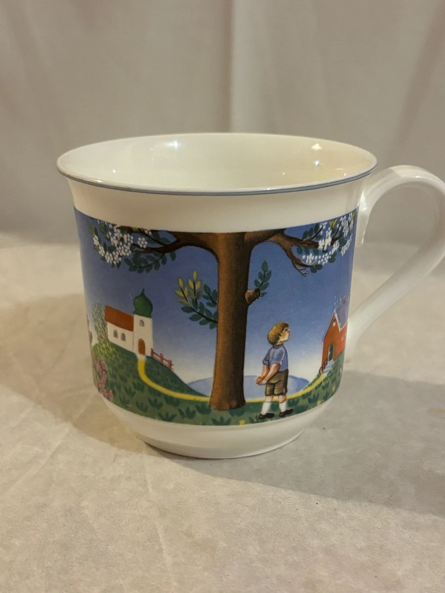 3 Tasses à Café Villeroy & Boch Trianon – Vintage – Blanc – Avec Soucoupes