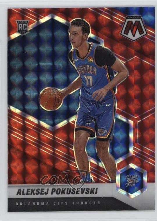 2020-21 Panini Mosaic Rookie Red Mosaic Prizm Aleksej Pokusevski #226 1pf0