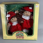 Vintage Cabbage Patch Twins Girls Red Outfits 1985 Limited Edition in Box