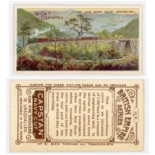 Wills Cigarette Card 1912 British Empire Series No 8 Darjeeling Loop Railway