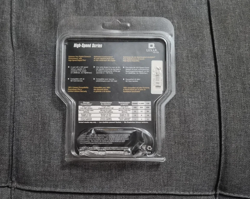 Sealed Older Generation ~ Lexar Media ~ 256 MB SD Card - Image 2 of 3