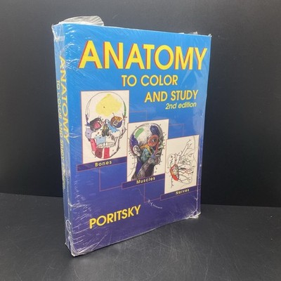 Anatomy to Color and Study 2nd Edition By Poritsky UK Paperback 2011 New Sealed 