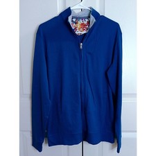Robert Graham Mens Blue Lightweight Zip Shirt...