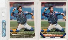 Topps Mets 1993 Todd Hundley Base & Gold Par #380  Nrmt -Mt