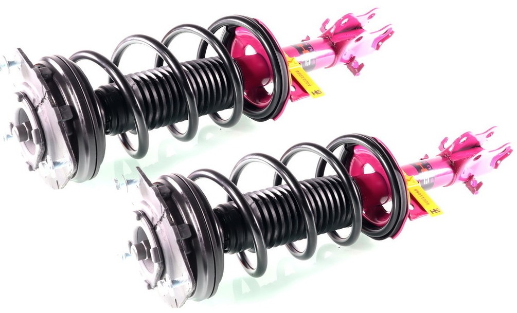 2x Complete Struts Assembly Front for Nissan Tiida 06.2007- 1.6, 1.8