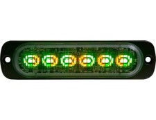 Buyers Products 8892109 4.5" Horizontal Dual Color LED Strobe Light, Amber/Gr...