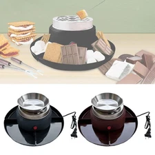 Electric Smores Maker 2 in 1 Flameless Roaster for Wedding Birthday Tabletop