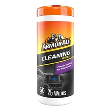 Armor All Interior Car Cleaning Wipes, 25 Count 1 (Pack of 1), 25 