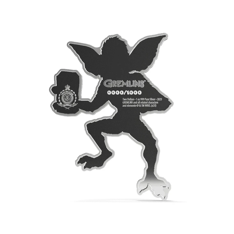 2025 Niue Agoro Warner Bros. Gremlins 1 oz Silver Colorized Proof Chase Coin - Image 4 of 4