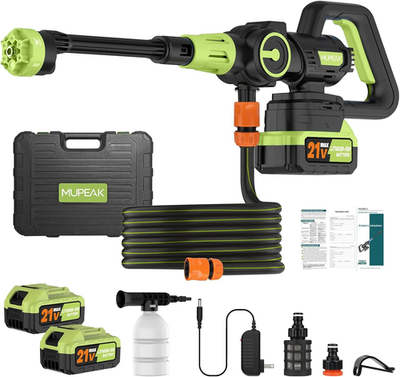 #ad Brushless Cordless Pressure Washer 1100Psi Cordless Power Washer with 2 Batteri $277.99