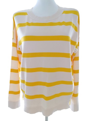 Pull à Manches Longues Rayé Gris Et Noir H&M - Taille 38/40 - Style Marin - Occasion TB