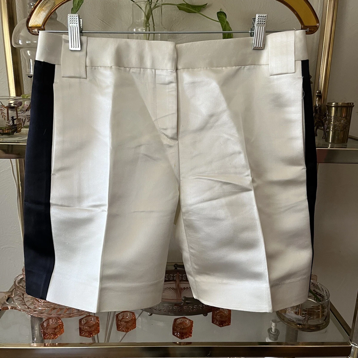 Women's satin tuxedo shorts sale