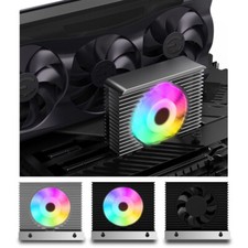 Active Cooler Radiator ARGB PWM Fan CNC Aluminum Alloy Heatsink for M.2 2280 SSD