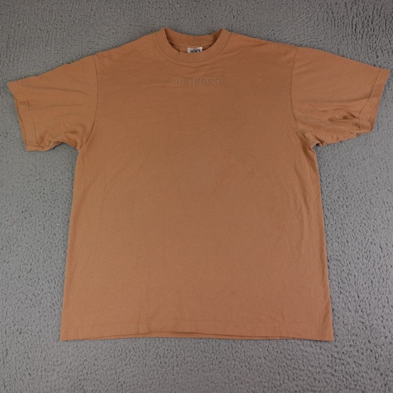 Vintage Shake Wear Shirt Mens XL Brown South East 100% Cotton Heavyweight