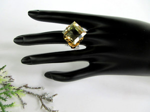Authentic Verdant Heart Gold- Plated Sterling Silver Ring Of Harmony