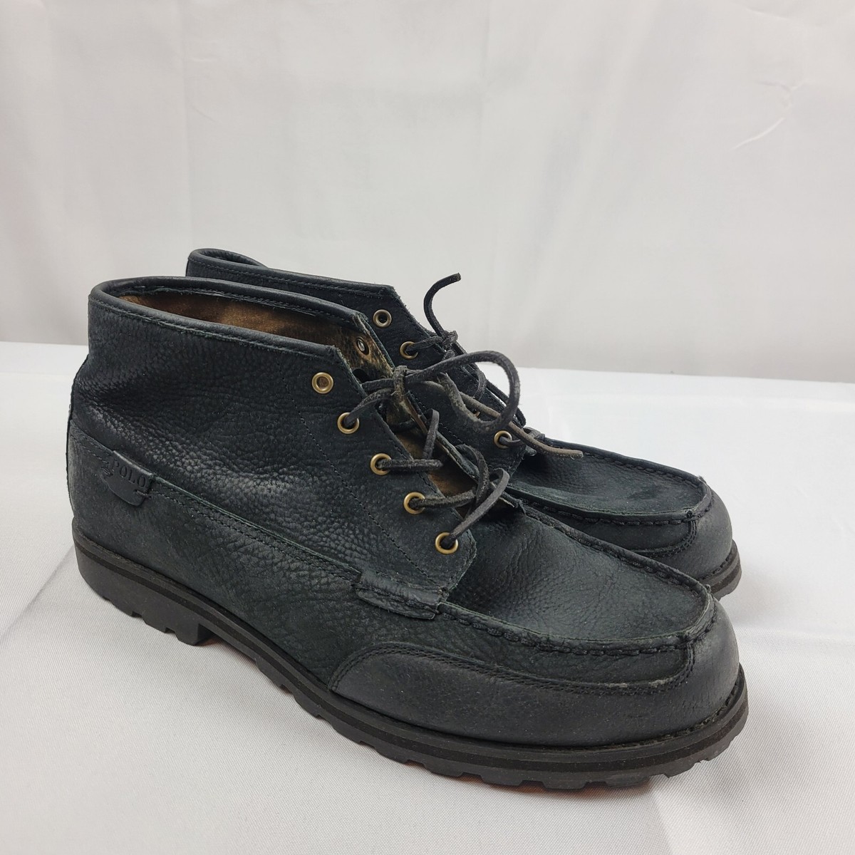 Polo Ralph Lauren Men’s Waterton Black Suede Boots Size 11.5 Polo Ralph Lauren Black Suede Boots for Men for Sale - Shop  main image 2