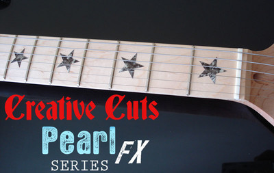 Stars BLACK PERLE Bund Marker Stern Aufkleber für Fender Telecaster oder JEDE GITARRE