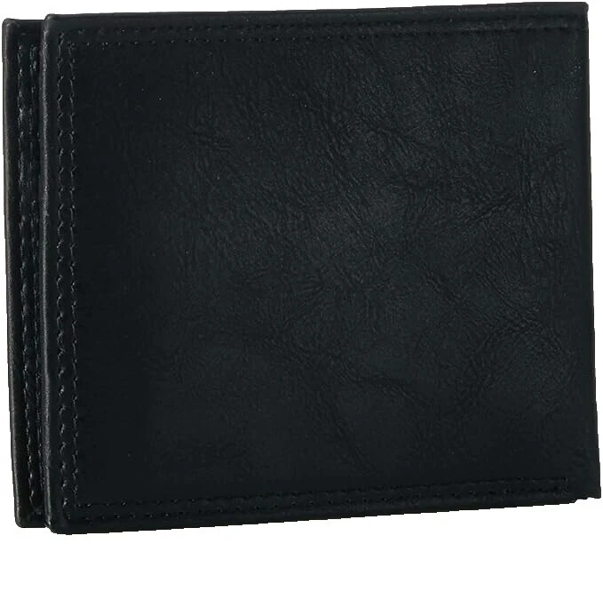 Billeteras para tarjetas de crédito de algodón negro para hombre