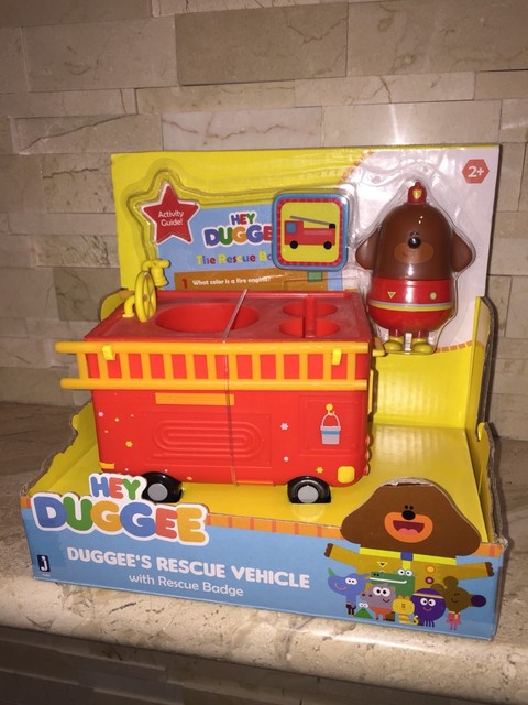 Hey Duggee Rescue Vehicle Fire Truck Playset With Figurine 2014 Jazwares Toys for sale online | eBay