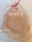 Vintage Indiana Pink Depression Glass “Charlie” Cherry Blossom Shell Shaped Dish